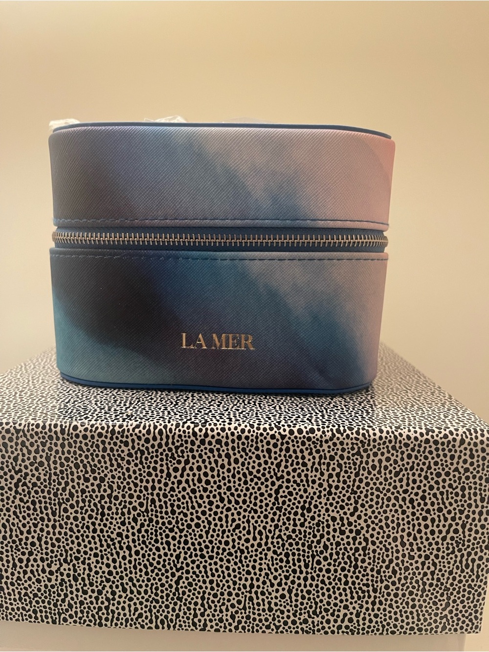 La Mer Blue Travel Vanity Case
